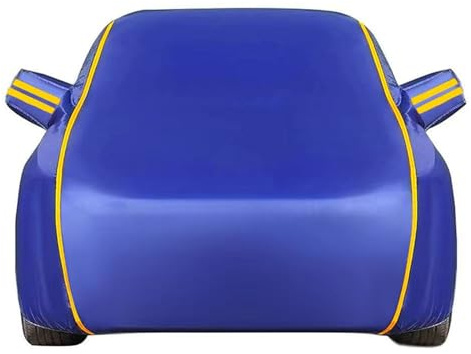 Car Cover For Vauxhall Insignia 2011-2024, Outdoor All Weather Car Cover with Door Zipper & Windproof Bands for Sun Snow Rain Dust Protection，Oxford material Scratch Proof Durable (Color : Blue)