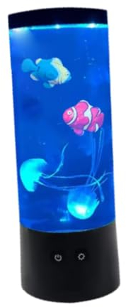 perfk Quallenlampe, entspannendes Stimmungslicht, Farbwechsel, Quallen-Aquariumlicht, Nachtlicht für Wohnzimmer, Schlafzimmer, Party-Ornament