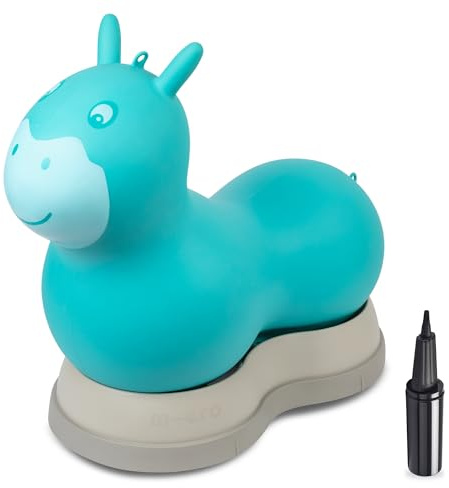 Micro Scooter | Kinder Air Hopper | Hüpfender Space Hopper | Jungen & Mädchen Spielzeug | ab 18 Monaten | Aqua