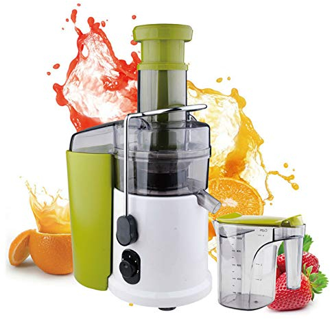 NSTVVEE Estrattore di Succo, Potenza 600 W, Estrattore Facile da Pulire Macchina per Spremitura Centrifuga, Spremiagrumi Centrifugo a 2 velocità per Frutta e Verdura, con Piedini Antiscivo