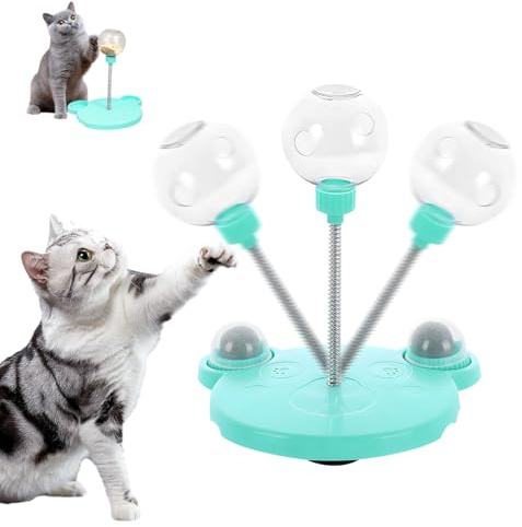 Wackelndes Hundeleckerli Spielzeug, Katzen Leckerli Spielzeug, Hundespielzeug Leckerli, Interaktiver Futterball, Futterball für Hunde, Fördert Gesunde Essgewohnheiten und Mentale Stimulation Wackelnd