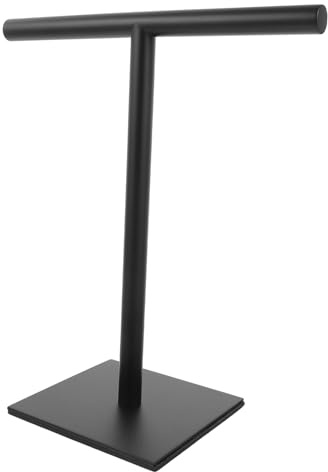 Vaguelly Soporte Toallero De Acero Inoxidable para Encimera Resistente y Estable Diseño Forma Necesidad De Taladro para Cocina y Baño Acabado Negro Moderno Fácil De Usar y Mover