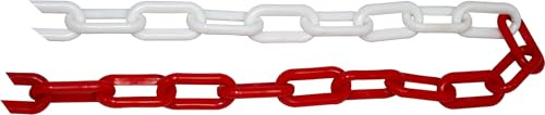 Cadena de plástico - 8 mm de ancho, 25 m de longitud, resistente y flexible, ideal para sujeción y manualidades.*