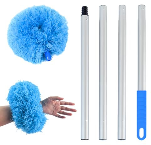 Ceiling Fan Cleaner Duster, 2025 New Extendable Fan Cleaning Brush, Double Sided Soft Head with Telescopic Handle, for Blades Shelves Appliances