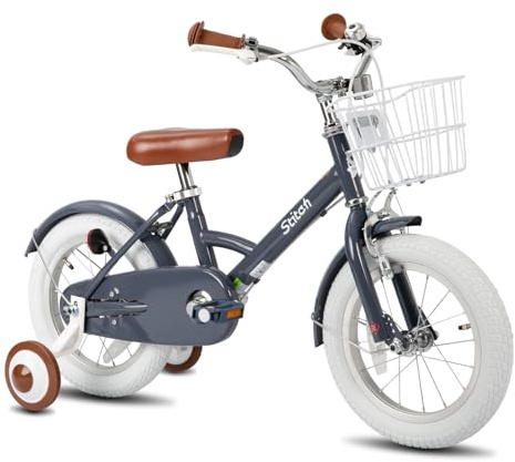 STITCH Little Wizard 12/14/16/18 Zoll Kinder Fahrrad für 2-9 Jungen und Mädchen, Mädchen Fahrrad mit stabliser und Korb