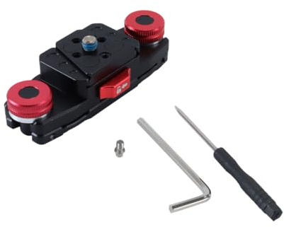 DUZEPA Clip de ceinture noir pour appareil photo, plaque de fixation à dégagement rapide, anti-tremblement, outil de commutation rapide pour cardan SLR, sangle d'épaule, pince pour trépied