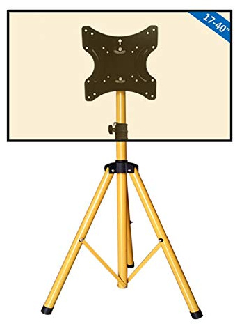 Support de Sol pour téléviseur One for All Support TV Universel avec trépied – Taille d'écran 32-55 - Téléviseurs LCD/LED/Plasma – Pivotant à 360° réglable en Hauteur – VESA