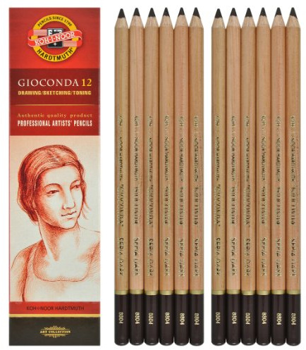 Koh-i-noor Gioconda Sepia 8804 Bleistifte, Dunkelbraun, 12 Stück