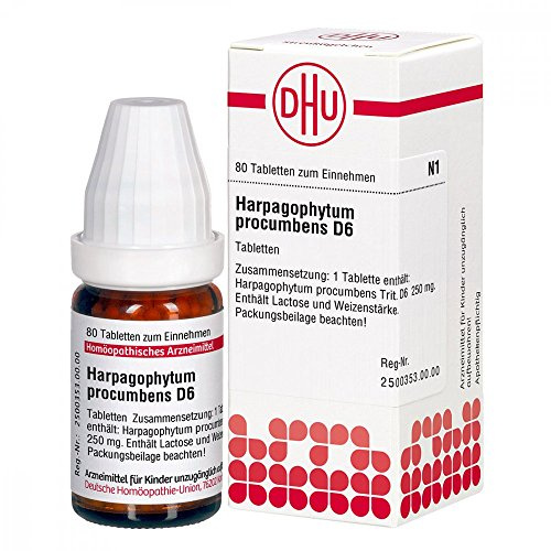 Harpagophytum procumbens D6 DHU Tabletten, 80 St. Tabletten