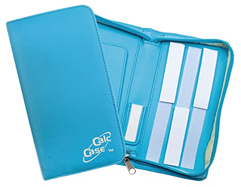 CalcCase Original Schutztasche für alle Grafiktaschenrechner, Schutzhülle in Hochglanz Look Einfarbig, Perfekter Schutz für Grafikrechner, blau