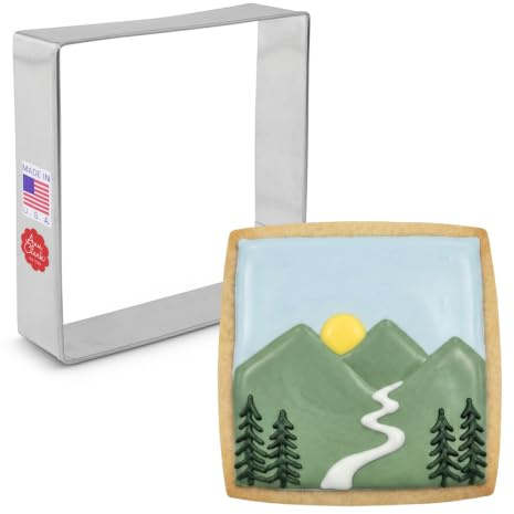 Ann Clark Square Cookie Cutter, 8.9 cm Made in USA