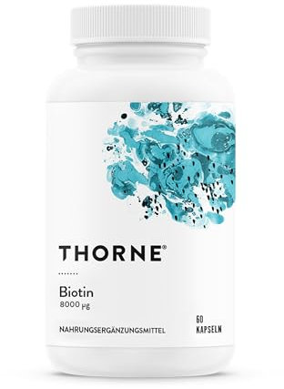 Thorne Biotin 8 - Vitamin B7 (Biotin) für Gesundes Haar, Nägel und Haut - 60 Kapseln