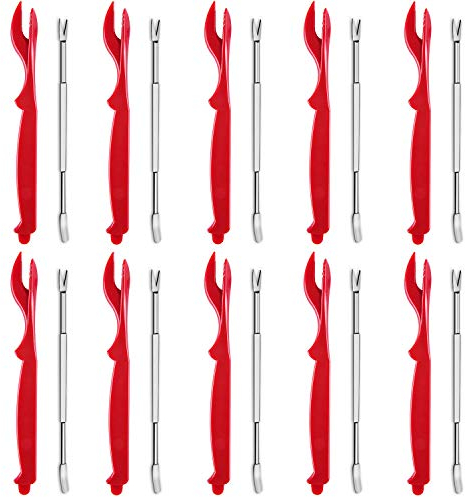 Artcome 20-Piece Seafood Tools Set Including 10 Lobster Shellers and 10 Forks,Seafood Cracker for Lobster, Crab, Crawfish, Prawns, Shrimp, Shellfish Sheller Knife