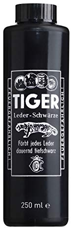 Parisol Tiger Lederschwärze 250 ml Lederfarbe Lederfärbemittel schwarz Bense + Eicke