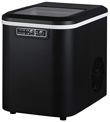 WOLTU Eiswürfelmaschine klein, 2,2 Liter Eiswürfel Maker, Eiswürfelbereiter 4min selbstreinigend, 2 Eiswürfel Größen, 12 KG Ice in 24 Stunden, Ice Maker Machine für Haus, Küche, Camping, RV, Schwarz