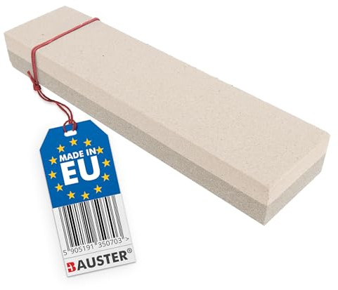 BAUSTER® Abziehstein Schleifstein Messerschärfer 200 x 50 x 20 mm grob und fein Messerschleifer Abziehstein Wetzstein Schärfen