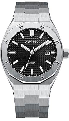 WEICHULWJ CADISEN Design Automatik Uhr Herren Mechanische Edelstahl Wasserdicht Harter Kerl Armbanduhren Hommage