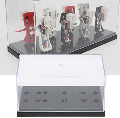 Phonographenkopf-Displaybox, Phono-Shell-Etui, Headshell-Kartuschenhalter, Phonographenkopf Aufbewahrungsbox, Langes Nadelregal Display-Musterbox
