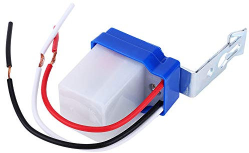 2 Pezzi Interruttore di Controllo della Luce Interruttore Crepuscolare Esterno 220v, Interruttore Crepuscolare Interruttori della Luce Parete Interruttore Fotointerruttore