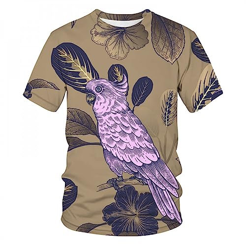CHANYI Herren 3D Druck T-Shirts Mode Abstrakte Grafik Herren und Damen T-Shirts Casual 3D Druck Harajuku Rundhals Kurzarm, Bf15332, M