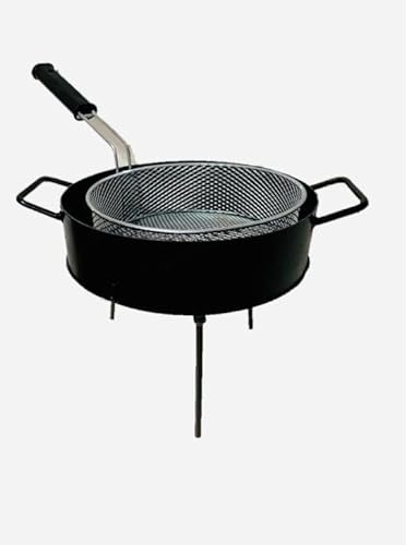 Sor pampa Lujo Argentino Disco de Arado + Cesta Freidora - Argentina Paellera - BBQ Parrilla Asado (16)