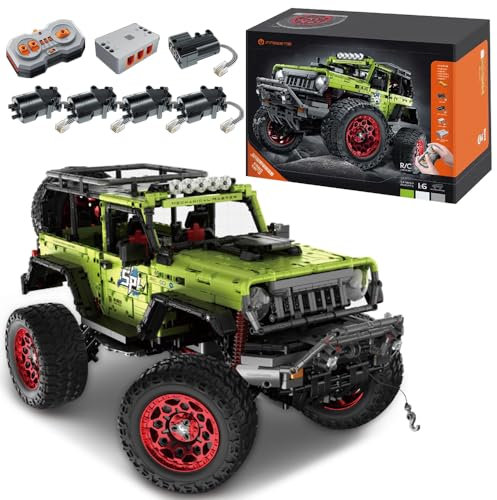 MISINI M6216 1:6 Monster Truck Baustein Set, 2545 PCS MOC Klemmbausteine Ferngesteuertes Off-Road Auto Spielzeug, Erwachsener, Teenager und Kind Sammelauto, das Geschenke Macht