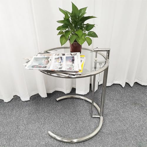 Beistelltisch Bambus, Sofatisch mit Zeitungsständer, Couchtisch klein mit Glasplatte, Wohnzimmertisch Glas, Kaffeetisch Z Form, Nachttisch Boho, Kleiner Tischfür Wohnzimmer, Schlafzimmer