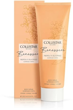 Collistar Körperpeeling Wohlbefinden Neroli und Helichrysum, Feuchtigkeitsspendendes Peeling, Glatte und Strahlende Haut, 250 ml