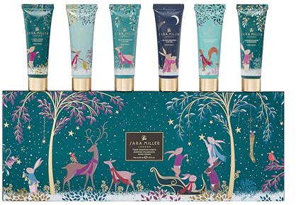 Sara Miller Woodland Tales Duft-Handcreme-Kollektion-Set, 6 Stück, 30 ml, Reisegröße und veganfreundlich, Schönheitsgeschenk für sie, Weihnachtsgeschenk und Strumpffüller
