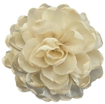 F Fityle Blumenbrosche aus Satin, Kamelie, Ansteckblume, Anstecker, Blumenhaarspange, Anstecknadel für Tanzkleid, Anzug, Party, Kleidung, Zubehör