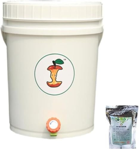 Kitchen Compost Caddy, Composting Container with 1.1 lbs Compost Accelerator, Food Recycler for Living Indoor Count