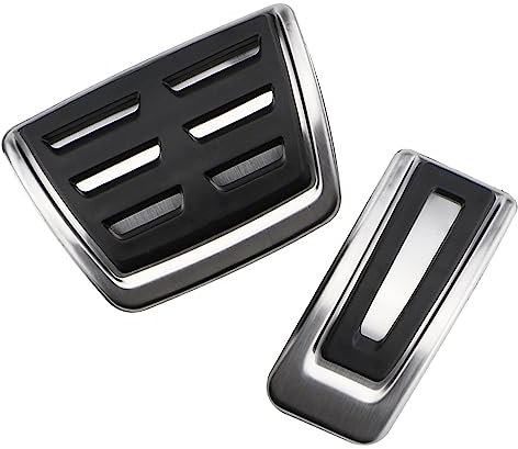 Auto Pedal Abdeckung Für Skoda Für Schnelle Für Spaceback 2019-2022 LHD Auto Pedal Pads Auto Gas Bremspedal Schutz Pads Abdeckung Bremse Pedalkappen(at Without Rest)