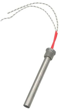 BADIKA Thread Cartridge Heater 201SUS Single Thread Fitting Cartridge Heater Heating Element DN20 Thread, 16x100/150/200mm Tube Size, AC110V/220V/380V(380V,DN20 16x200mm 1000W)
