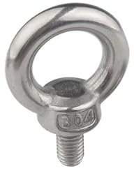GeOinQL Ringform Ringschrauben, Ringmutter, M3 M4 M5 M6 M8 M10 M12 304 Edelstahl Hebeösenmuttern/Schraubring Ringschraubenring Hakenmutter Schrauben(Screw,M12 1pcs)