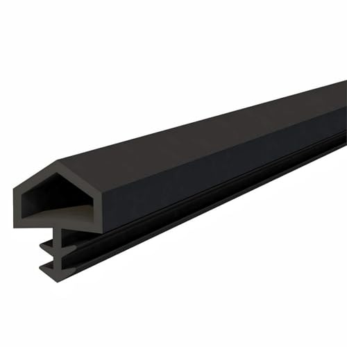 15M Fensterdichtung 4mm Türdichtung Gummi Dichtungsband Zugluftstopper für Türen, Türdichtungsstreifen Kann Zugeschnitten Werden,Wirksamer Windschutz/Schallschutz/Wärme/Kälte/Insekten (schwarz)