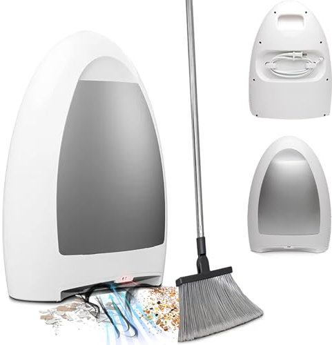 Pelle à poussière Automatique sans Contact de 3,6 L avec Filtre, Poubelle électronique puissante de 1000 W avec Voyant LED et capteurs automatiques, aspirateur de Salon de Coiffure pour balayer