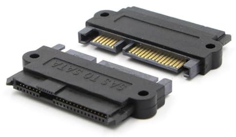 Sintech 2pcs SAS to SATA Converter,SFF-8482 29Pin SAS HDD to Motherboard 22Pin SATA Adapter Card（Motherboard Required with SAS Hybrid Controller）
