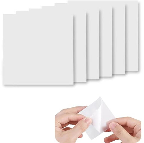HUTHUHNHN Kit di 6 toppe gonfiabili autoadesive impermeabili in TPU per piscina, toppe di riparazione in vinile trasparente, per piscina gonfiabile, salvagente, materasso ad aria e barca (8,8 x 8,8 cm