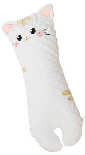 Jlobnyiun Cojín del Cuerpo Abrazando: Almohada de Animales, Juguete Blando con la Piel | Característica de Comodidad de muñeca Larga y Tinta, latiendo Ayuda para Dormir para bebés para niños Amigo