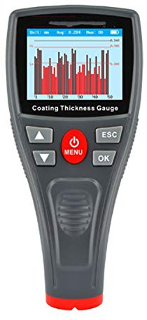 Spessimetro Vernice, Automobili vernice calibro di spessore for unghie rivestimento della pellicola Meter 1500um 59mil a cristalli liquidi del corpo automobile Detailing strumento WT2110