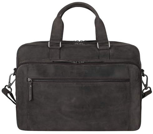 Marc Peter® Laptoptasche Seattle I Leder Umhängetasche für 15.6 zoll Laptop I Aktentasche für Notebook I Tasche für Damen und Herren