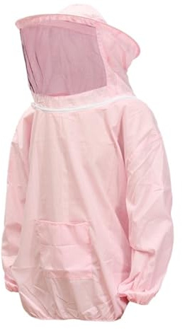 Imker-Schutzbekleidung 1pc Bienenzucht Anzug mit Hut Anti-Bienenbiss Ausrüstung Landwirtschaft Kleidung Overall(Pink)