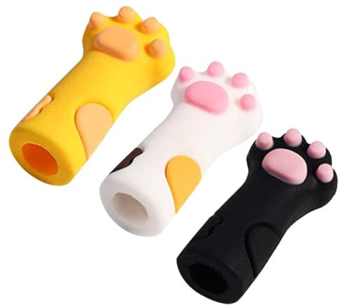 LIFKOME Juego de 3 Fundas Protectoras de Silicona para Tijeras y Pinzas de Cutículas, Accesorio para Cuidado de Uñas en Salón y Hogar Color Aleatorio