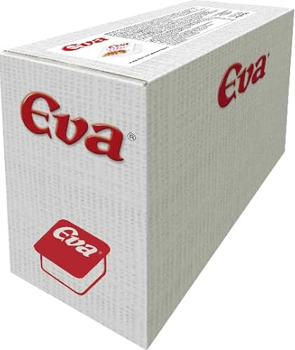 Eva Confiture de Pêche en Portions Individuelles, Boîte de 80 Sachets de 20g pour Petit-Déjeuner Collectif