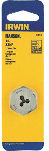 Hexagon Machine Screw Die, National Fine, #10 x 32