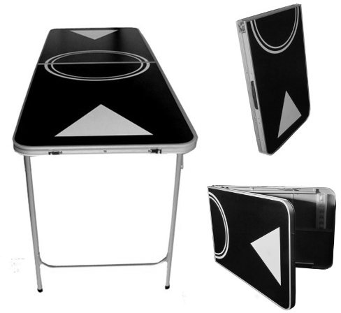 Portable Beer Pong Table - 6 Feet with Ball Rack & 6 Pong Balls!
