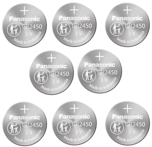 Panasonic Cr2450 Cr 2450 Lithium ogTAW 3v Battery, 4 Count (Pack of 2)