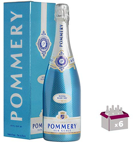 Champagne Pommery - Blue Sky - En caja de regalo de 6 * 75cl