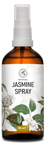Aromatherapy Spray with Jasmine Essential Oil 100ml - Jasmine Aromatic Spray - Room Mist - Air Freshener - Pillow & Linen Spray - Wardrobe Freshener - Room Spray - Air Aromatization