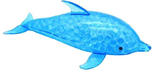 Rvtkak Delphin Anti-Angst Quetschbälle, Bubble Ball, Lustiges sensorisches Spielzeug, Delphin Stressball, Hand Therapieball Kinder und Erwachsene, Wasserperlen sensorisches